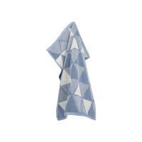 Bunzlau Castle Keukendoek Triangles - Grey-Blue