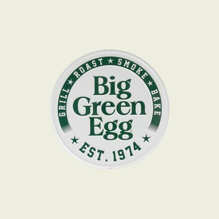 Big Green Egg Round White Sign