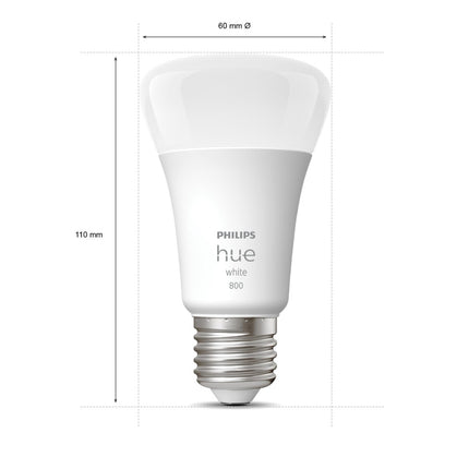 Philips Huewhite 9W A60 E27 EU 2P