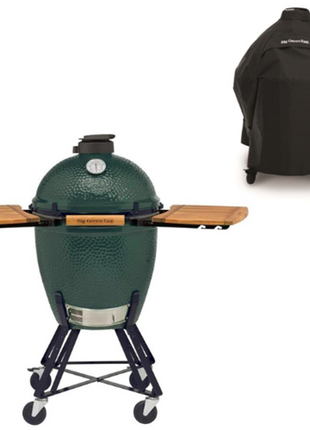 Big Green Egg Large met onderstel, zijtafels en hoes