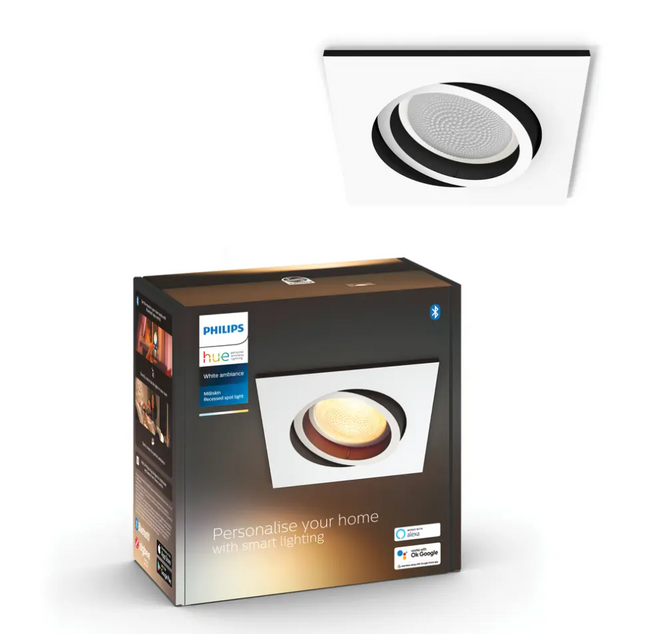 Milliskin Hue recessed S. white 1x5W