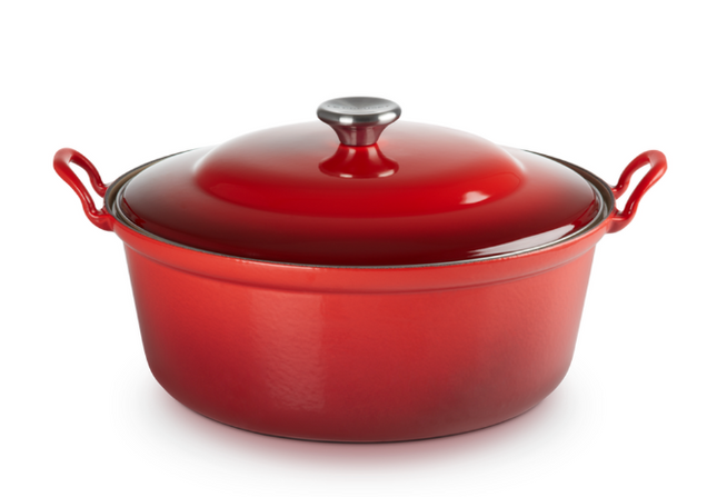 Le Creuset Faitout braadpan - 4,9 liter - ø 28 cm - Rood