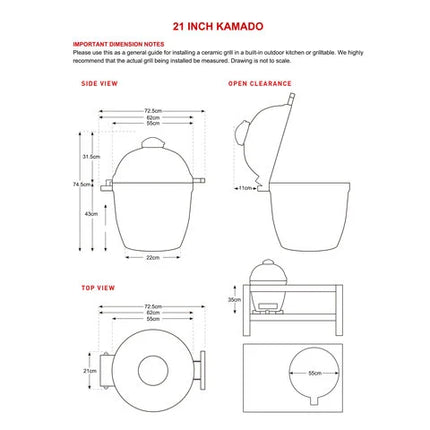 Keij Kamado Legend Large Green 21 Inch