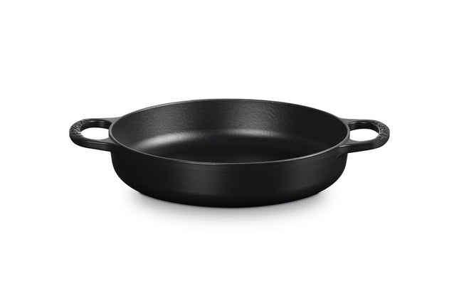 Le Creuset Signature Hapjespan met 2 grepen 28 cm - Mat Zwart