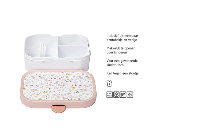 Mepal Campus Lunchbox met Bentobakje - Flowers & butterflies